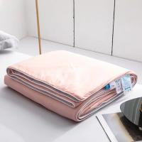 Almohadilla De Aire Para Verano De Seda Helada En Color Puro Manta Fría De Poliéster Suave Y Ligera Tamaño Twin/King - details 36