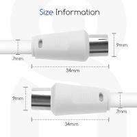 Cable Antena TV Full HD Blanco Aigostar - details 7