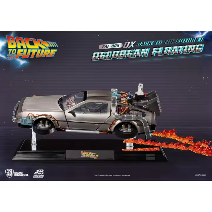 Beast Kingdom Back to the Future Estatua Egg Attack Floating Back to the Future II DeLorean DELUXE Version 20 cm - 1