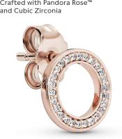 Pendientes Pandora Signature Sparkling Circle con circonitas cúbicas transparentes，Incluye Caja Original - details 0
