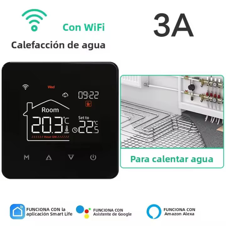 Termostato Inteligente Tuya Para El Hogar Control Remoto de Temperatura Para El suelo Eléctrico Y Calefacción De Gas Con Google Alexa - 1