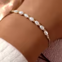 Pulsera Minimalista De Perlas Simuladas Y Semillas De Cobre Multicolor Go2boho Para Mujeres Y Hombres Joyería De Moda 2024 - details 0