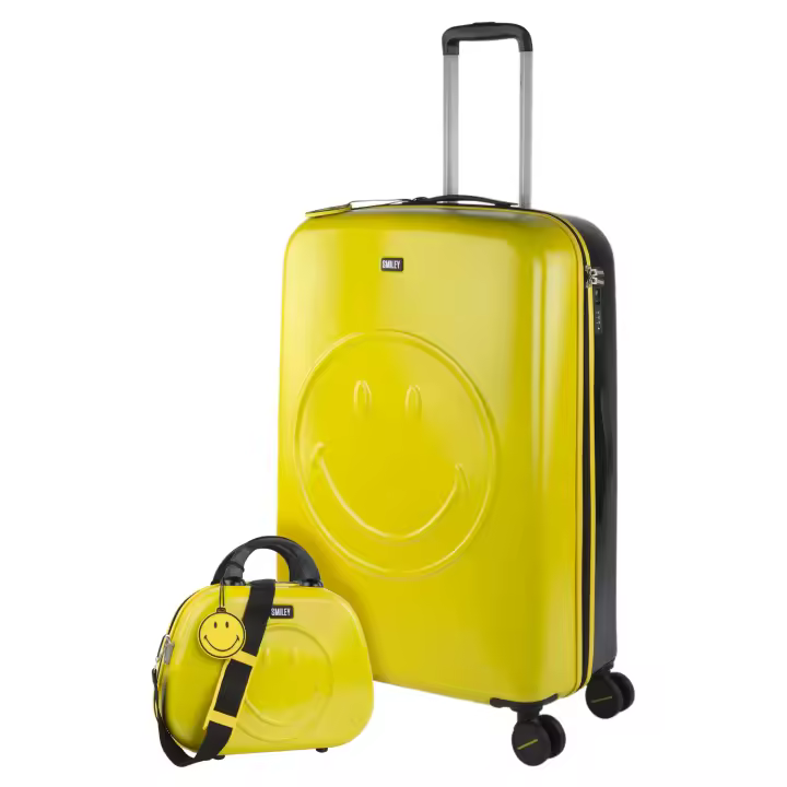 Smiley Originals - Maleta Grande De Viaje Y Neceser Rígido Smiley Original 180170B - 1
