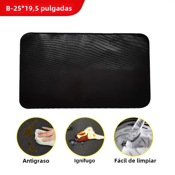Alfombra De Barbacoa Impermeable Y Resistente Al Fuego Para Camping Y Pabellón Alfombra De Patio Y Jardín Antideslizante Y Lavable - 1