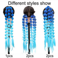 Extension De Cabello Sintético Cola De Caballo Colorida Tren De Burbujas Larga Tren De Luces Cola De Caballo Para Mujeres Fibra De Alta Temperatura Recta Pieza Única - details 6