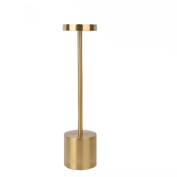 Lámpara de Mesa recargable, lámpara de esritorio de metal LED de 5000 mAh, Diseño de carga USB, 3 Modos de color, para Mesita de Noche, exterior, Terraza, restaurante SSITO - 1