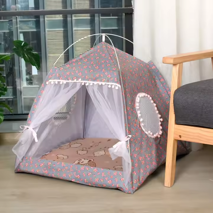 Nido Universal Para Perros Y Gatos De Verano Fresco Plegable Y Lavable Tipo Nuevo Para Pequeños Animales De Compañía Instalación Fácil Material De Veludo Transpirable - 1