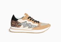 Zapatilla sneaker rayo mujer con brillo dibujo leopardo - details 0