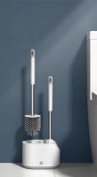 Juego De Cepillo De Inodoro De Silicona Con Dos Manos Kit De Limpieza De Baño Accesorio De Lavabo Montaje En Pared Sin Taladro Herramienta De Limpieza De Baño - details 0
