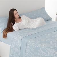 Conjunto de tres piezas con estampado de color sólido de verano, suave, agradable para la piel y no irritante, ropa de cama, uso doméstico. - details 2