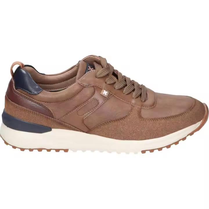 XTI | Zapatos Casual XTI para Hombre – Zapatos Cómodos en Color Camel – Zapatos con Cierre de Cordones – Estilo Casual – Cómodos y Versátiles – Polipiel – Modelo 143376 - 1
