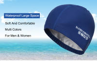 Gorro De Natación Impermeable Para Adultos Talla Grande Con Protección De Orejas Para Hombres Y Mujeres Color Variado PU De Terciopelo Negro Gris Blanco Rosa Fútbol Americano Estilo Deportivo - details 1