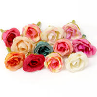 20/50Pcs Rosas Artificiales 2CM Flores Falsas Para Decoración De Hogar Jardín Bodas DIY Scrapbook Guirnalda Regalo Accesorio - details 3