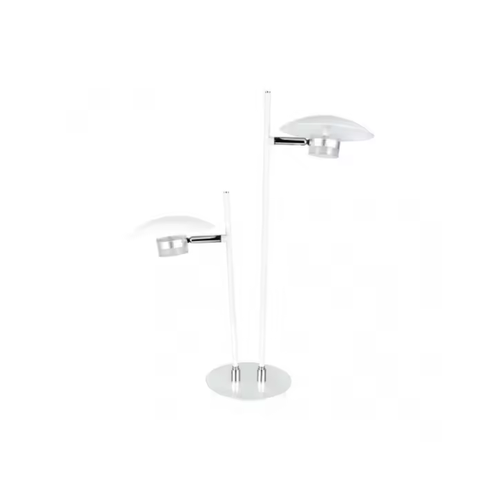 Fabrilamp - Sobremesa Ciudad Del Cabo 2l 12w 4000k Blanc/plata 52x32x15 Cm 1080 Lm Dirigible Y Orientable - 1