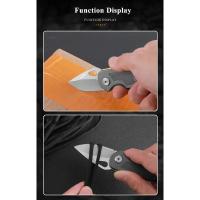 Cuchillo Multifuncional Plegable 1-Piece Set EDC Portátil Herramienta De Camping Con Llavero Corte Preciso Acero Inoxidable - details 4