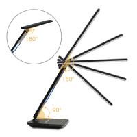 Lámpara De Escritorio LAOPAO 10W QI Carga Inalámbrica Con Calendario Alarma De Temperatura Y Luz De Escritorio Protección Ocular Para Negocios Y Estudio - details 4