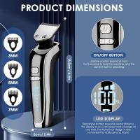in 1 Afeitadora electrica hombre, Maquina de Afeitar con Pantalla LED, Recortar Cabello,Vello Corporal, Limpiar Cara - details 1
