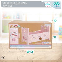WOOMAX Cama madera para muñecas - details 5