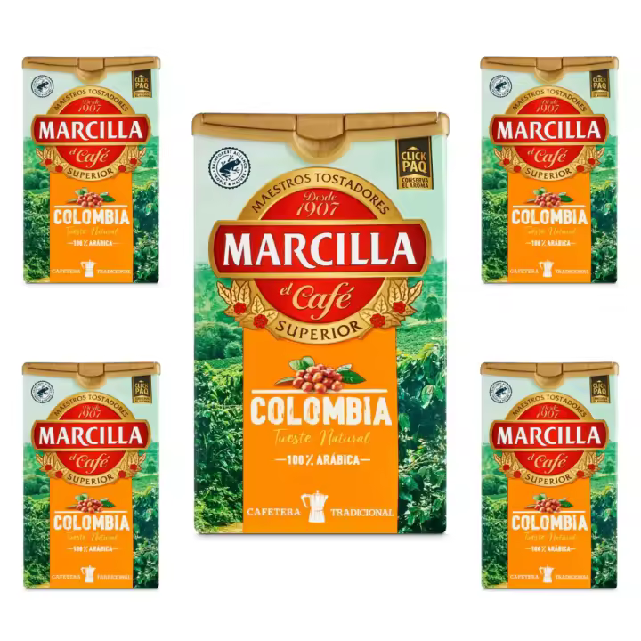 Pack de 5 Marcilla molido Colombia , 200 gramos - 1