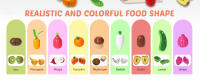 Juguetes Educativos De Madera Magnéticos Con Frutas Y Verduras Para Cocinar Juego De Rompecabezas Para Niños Y Niñas De 3-12 Años Regalo Ideal Para Montessori - details 1