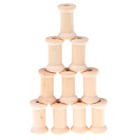 Organizador De Bobines De Madera Para Costura Y Artesanías Estilo Vintage 10 Piezas Herramientas Para Hilo Y Cinta - details 10