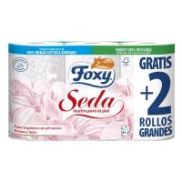 FOXY Seda 18 rollos, 3 capas, papel higiénico (3 pack x 6 rollos), PH neutro - details 0