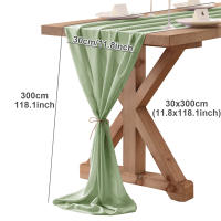 Corredor De Mesa De Seda Bohemia Romántica 30cm*300cm Para Boda Cumpleaños Fiesta De Novia Día De San Valentín Decoración De Mesa - details 1