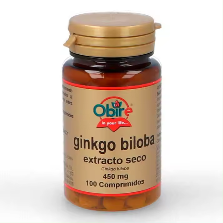 Ginkgo Biloba 100Com. 450Mg. Obire - Mejora la Microcirculación - 1