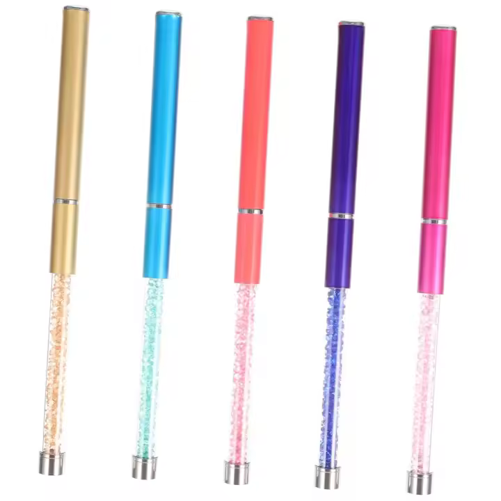 Juego de 5 pinceles para decoración de uñas, bolígrafos delineadores con agarre cómodo para manicura, agarre antideslizante, herramientas reutilizables para decoración de uñas. - 1