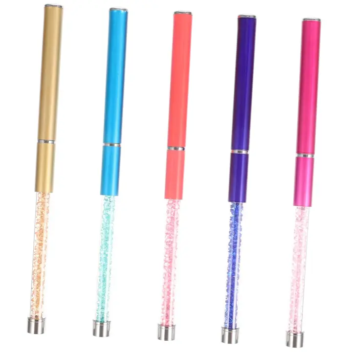 Juego de 5 pinceles para decoración de uñas, bolígrafos delineadores con agarre cómodo para manicura, agarre antideslizante, herramientas reutilizables para decoración de uñas. - 1