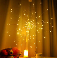 Decoraciones De Navidad Dandelion Fireworks Lamp Luces LED Cadena 200 LEDs Control Remoto 8 Modos Guirnalda De Navidad Multicolor - details 8