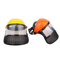 Gorro De Seguridad Para Jardín Con Máscara Protectora De Red Completa Para Trimmer De Grama Motosierra De Bajo Y Protección Forestal - details 0