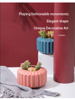 Maceta Creativa Para Suculentas Y Plantas Verdes En Plástico Grueso Decoración Para Mesa De Sala Jardín Hogar Estilo Europeo Pequeña - details 2