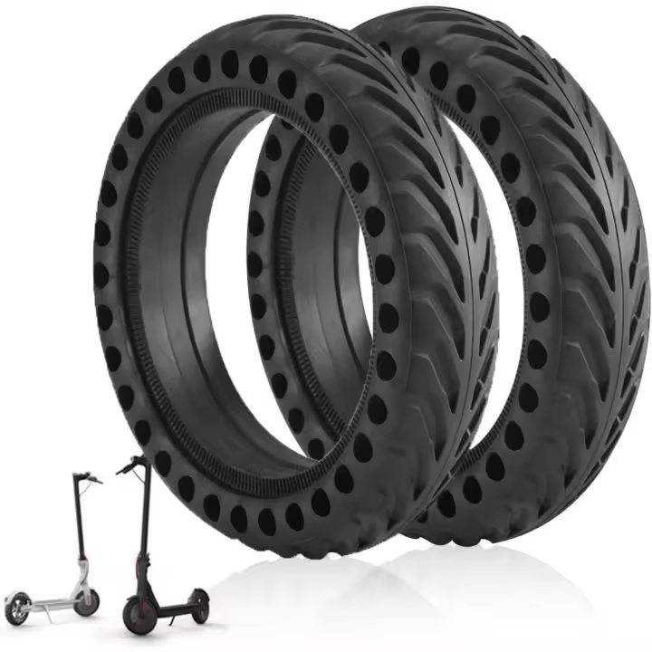 ANSENI Ruedas Macizas de 8.5Pulgadas para Patinete Electrico, Neumáticos de Reemplazo, Antipinchazo Compatible con Xiaomi Scooter M365/M365 Pro, Xiaomi 1S, Cecotec - 1