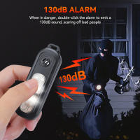 Llavero De Alarma Personal Hollarm 130dB Recargable Con Luz LED Para Protección Emergencia Adecuado Para Correr De Noche - details 3
