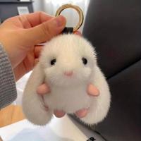 Juguete De Peluche Conejo Bunny Accesorio De Llavero De Peluche Suave Y Suave Regalo Para Mujeres Niñas Y Niños - details 1