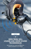 Campana De Bicicleta Eléctrica WEST BIKING Con Altavoz Recargable Por USB Alarme De Seguridad Para MTB Y Carretera Accesorio De Ciclismo - details 5