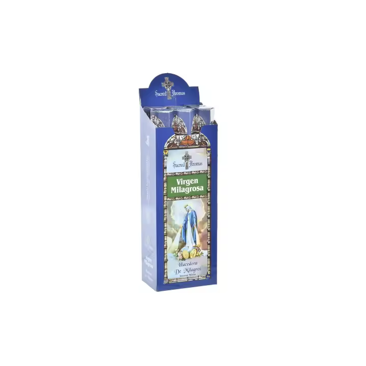 DRW Incienso Varilla Aroma Virgen milagrosa Varilla 25 cm (120 Unidades) - 1