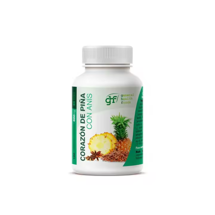 Corazon de piña masticable 600mg 100 comprimidos GHF - 1