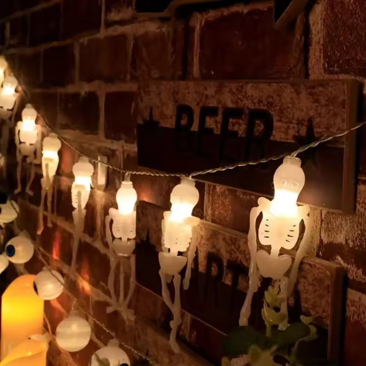 Luz De Cadáver De Halloween Con 10/20 LED Luz De Cadáver De Halloween Para Decoración Interior Y Exterior Operada Por Batería Luz De Hadas Festiva - 1