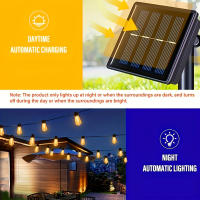 Luces De Cadena Solar LED IP44 Impermeables Para Decoración De Navidad Al Aire Libre Luz De Bulbo Para Patio Gazebo Porche Camping - details 1