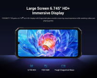 FOSSiBOT F105 Smartphone Resistente, Pantalla HD+ de 6.745 pulgadas, Batería 10300 mAh, 12 GB RAM + 64 GB ROM, Cámara 20 MP + 8 MP, Dual SIM 4G, Chipset Octa-core, Sistema Android 14, Desbloqueado / Reconocimiento Facial / OTG / GPS, IP68/IP69K - Negro - details 9