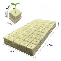 Cubes De Medio De Cultivo De Hidroponía Stonewool Para Semilleros Bloque De Cultivo De Semillas Absorción De Agua 80% Para Cultivo De Plantas - details 12