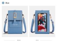 Bolso Bandolera De Cuero Sintético Moda Con Pantalla Táctil Y Pochete Exterior Para Mujer Estilo Inglés Vertical Con Slots Para Tarjetas - details 17