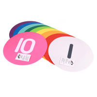 Discos De Logotipo Planos Para Entrenamiento De Agilidad De Fútbol 30cm Marcadores De Obstáculos De Sociedad Deportiva Material TPE - details 5