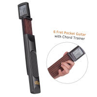 Guitarra De Mano Con 6 Cuerdas Y Entrenador De Acordes Herramienta De Guitarra Folclórica Con Pantalla De Rotación De Acordes Para Principiantes Práctica De Fingerstyle - details 8