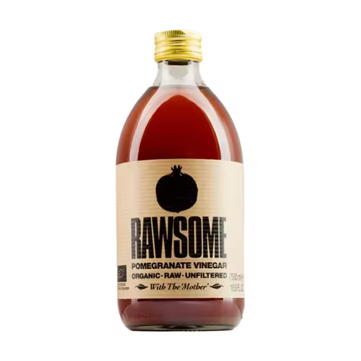 Vinagre de granada sin filtrar con la madre bio Rawsome 500ml. - 1