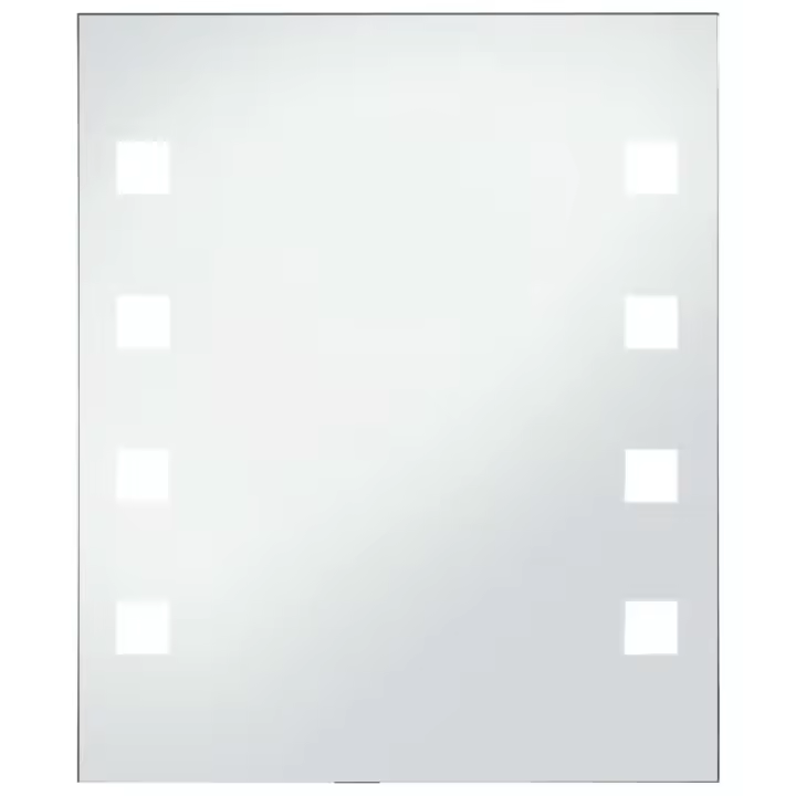 vidaXL Espejo de Pared de Baño con LED Accesorio de Maquillaje Tocador Dimensiones 50 x 60 cm, 60 x 80 cm, 60 x 100 cm - 1
