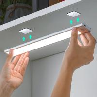 Luz De Sensor De Movimiento LED Wireless Recargable Para Armario Escalera Iluminación De Cocina Tipo C Luz Noturna Para Gabinete - details 0