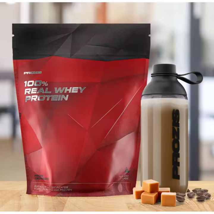 100% REAL WHEY PROTEIN (1KG) - Prozis   Alta calidad  Sin azúcares añadidos  Deliciosos sabores - 1